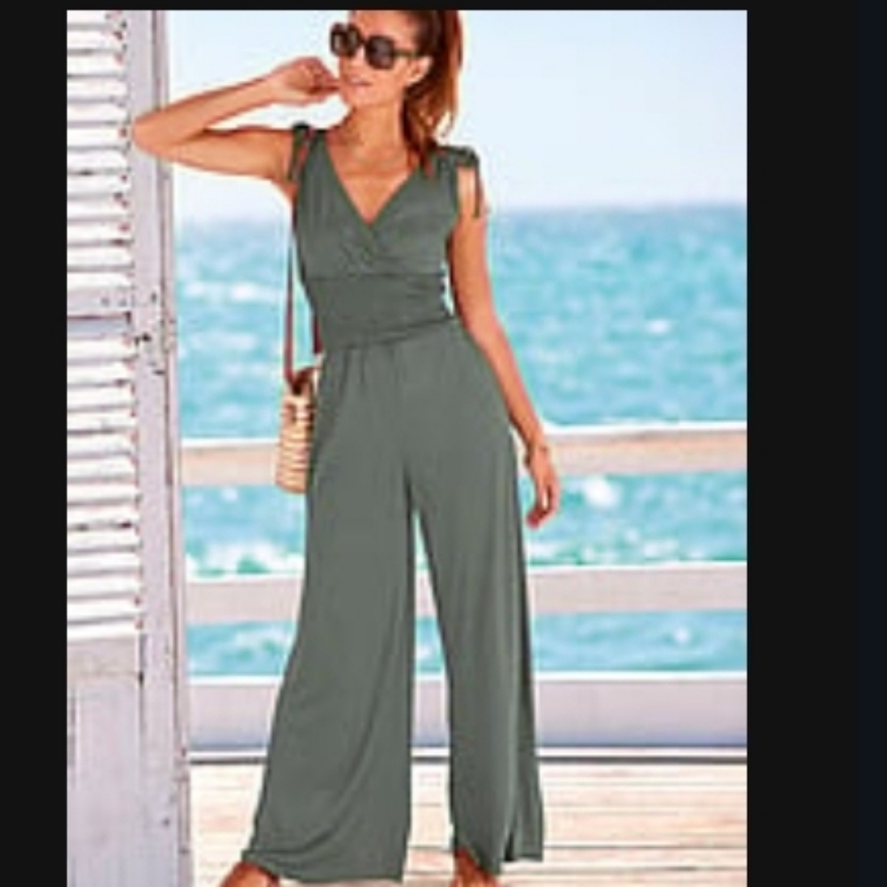 Victoria's Secret Khaki Green Jumpsuit